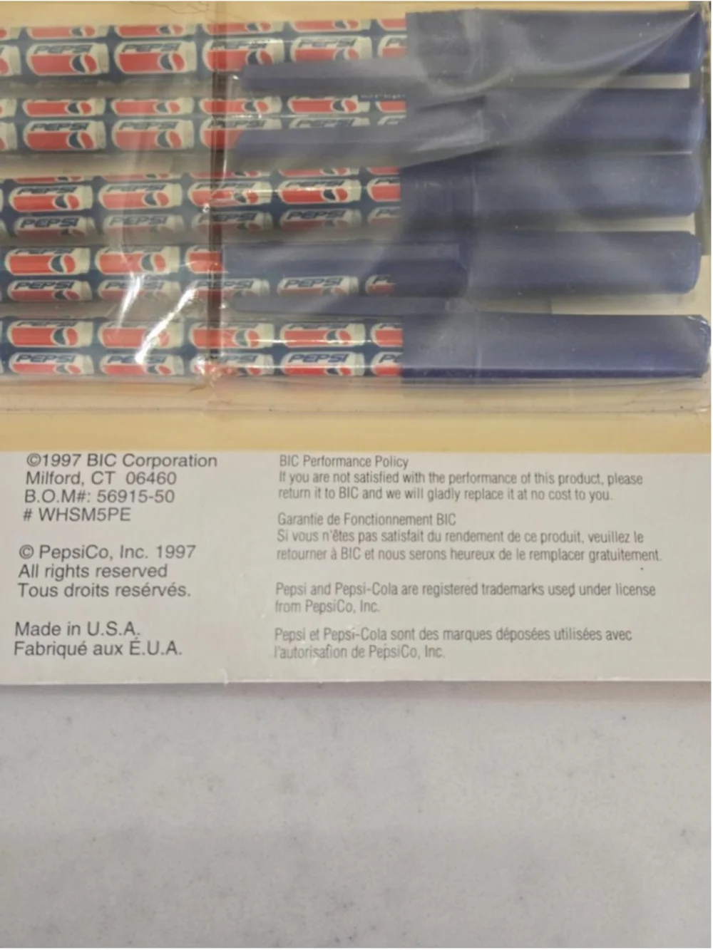 BIC Pepsi Wavelengths 5-Pack Blue Ink Ballpoint Pens One Size